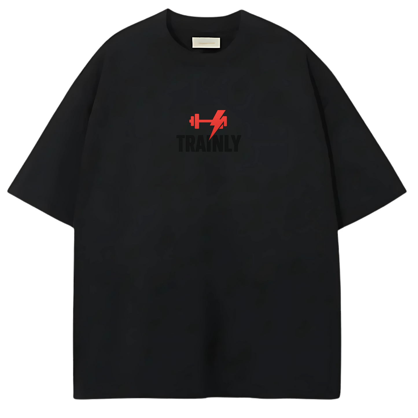 TRAINLY RED OVERSIZED TEE
