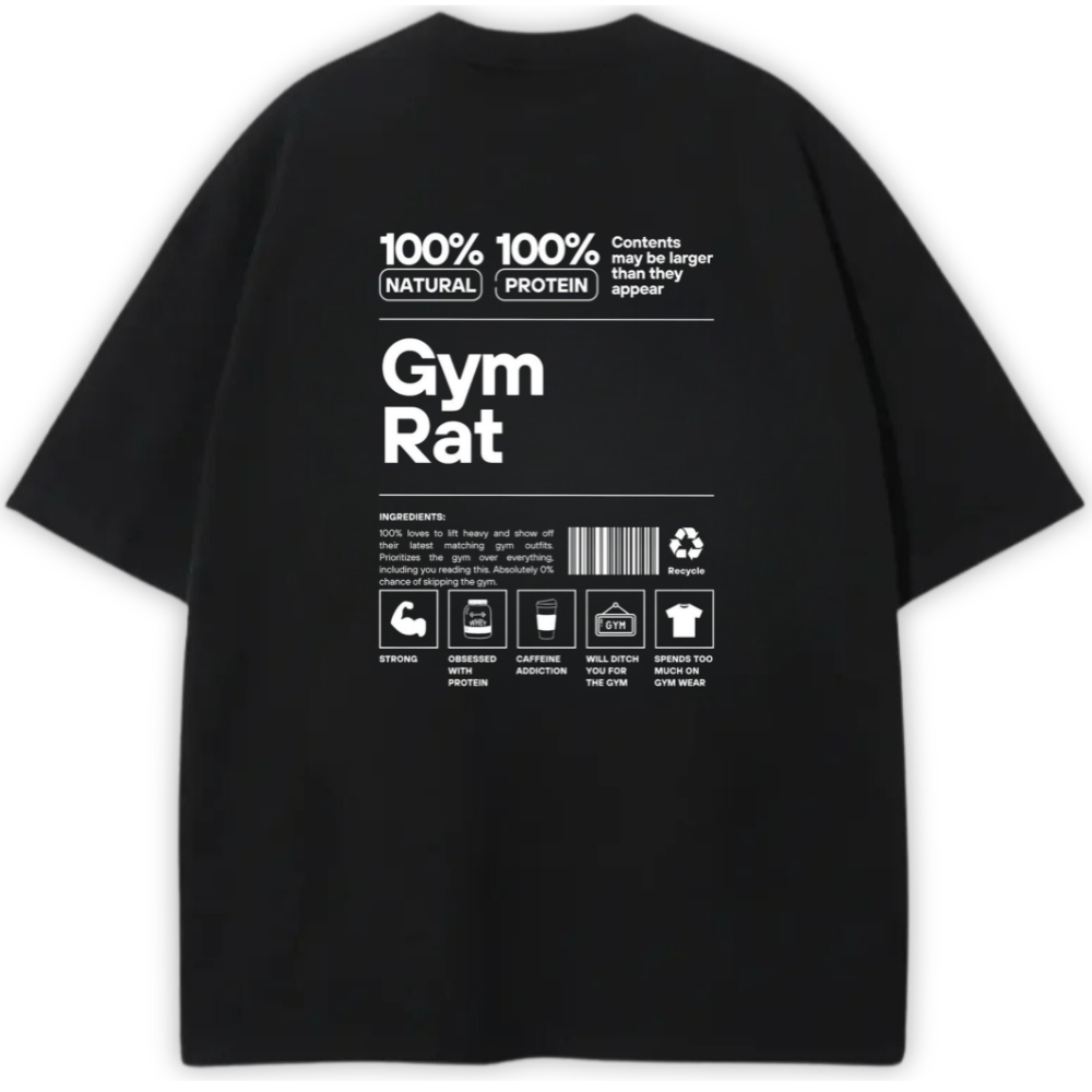 GYM RAT OVERSIZED TEE