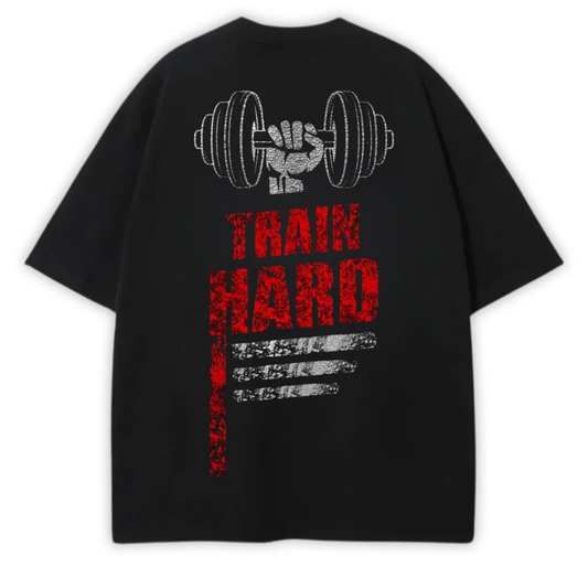 TRAIN HARD OVERSIZED TEE