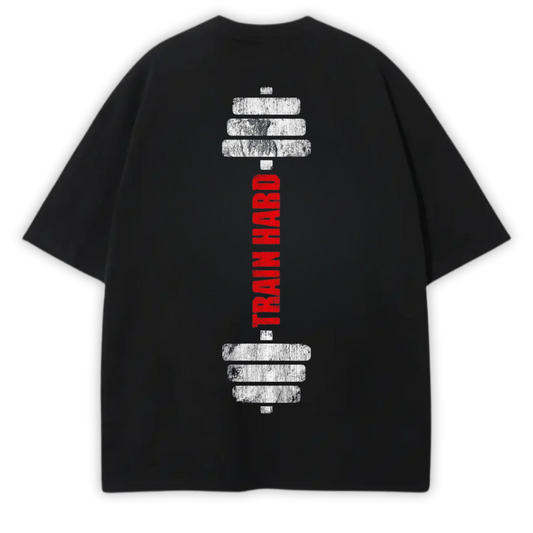 TRAIN HARD OVERSIZED TEE